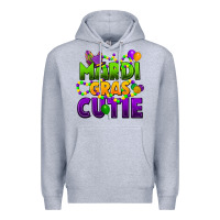 Heather Grey mardi gras cutie Premium Hoodie - CowGirlArtShop