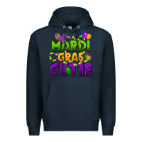 Navy mardi gras cutie Premium Hoodie - CowGirlArtShop