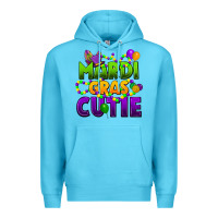 Ocean Blue mardi gras cutie Premium Hoodie - CowGirlArtShop