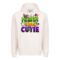 Pale Pink mardi gras cutie Premium Hoodie - CowGirlArtShop