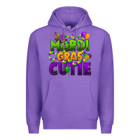 Purple mardi gras cutie Premium Hoodie - CowGirlArtShop