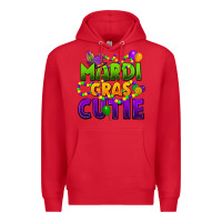 Red mardi gras cutie Premium Hoodie - CowGirlArtShop