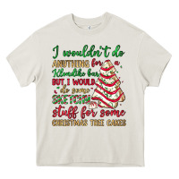 Cream sketchy stuff for some christmas tree cakes Heavy Core Tee - JahusDesignShop