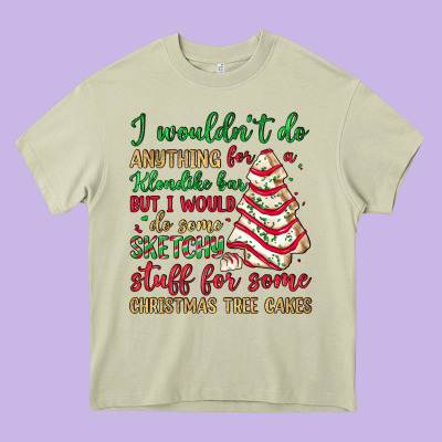 Sketchy Stuff For Some Christmas Tree Cakes Heavy Core Tee Designed By Jahusdesignshop