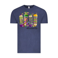 Vintage Denim mardi gras teacher life Vintage Tee - MaliasSmallBusiness