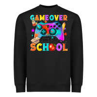 Black game over back to school Heavyweight Sweatshirt - NancyCooperArtShop