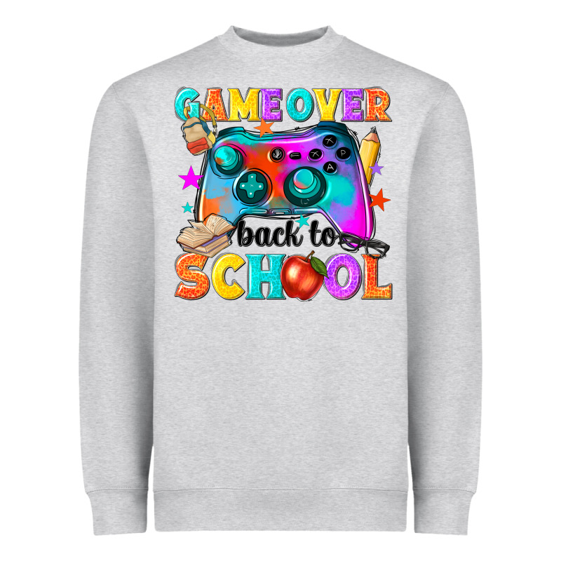 Game Over Back To School Heavyweight Sweatshirt by NancyCooperArtShop | Teevron