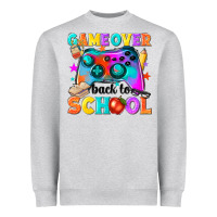 Heather Grey game over back to school Heavyweight Sweatshirt - NancyCooperArtShop