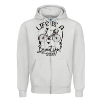 Dove Grey Life is a beautiful ride Zipper Hoodie - Bettercallsaul