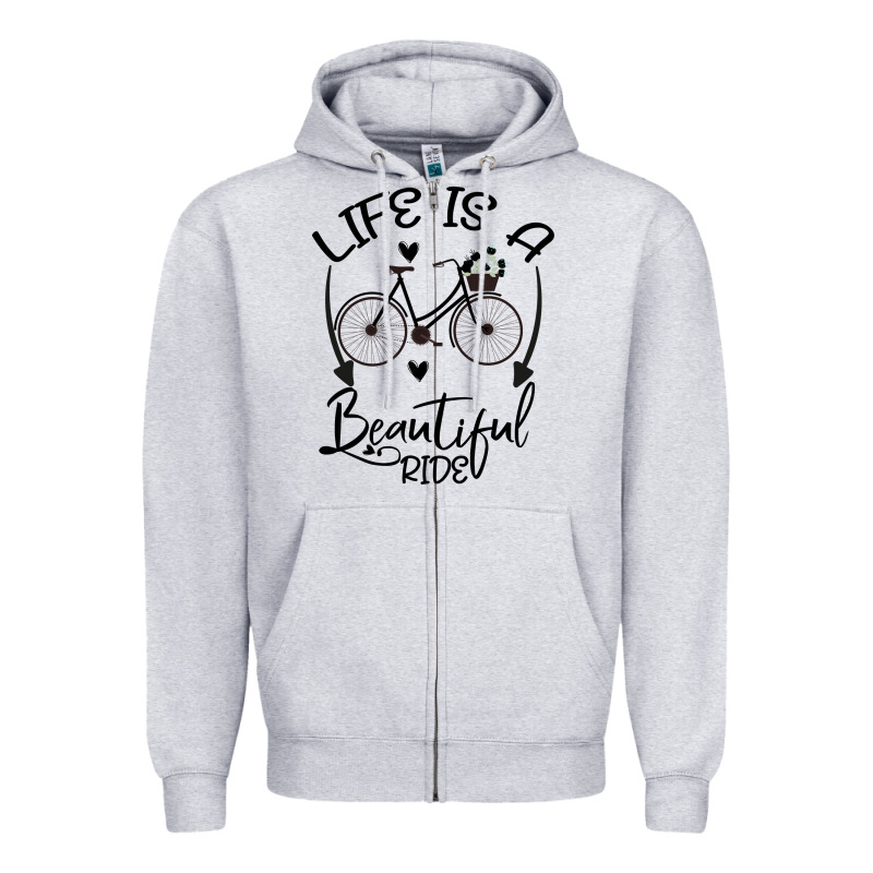 Life Is A Beautiful Ride Zipper Hoodie by Bettercallsaul | Teevron