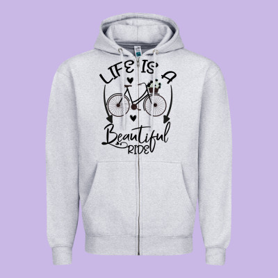 Life Is A Beautiful Ride Zipper Hoodie Designed By Bettercallsaul
