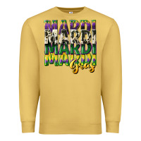 Antique Gold cowhide mardi gras Premium Sweatshirt - CowGirlArtShop