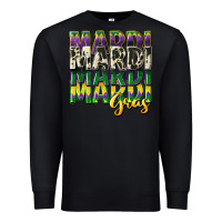 Black cowhide mardi gras Premium Sweatshirt - CowGirlArtShop