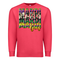 Cardinal cowhide mardi gras Premium Sweatshirt - CowGirlArtShop