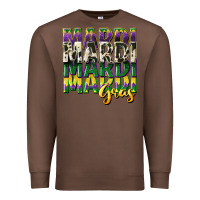 Chestnut cowhide mardi gras Premium Sweatshirt - CowGirlArtShop