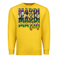 Lemon cowhide mardi gras Premium Sweatshirt - CowGirlArtShop