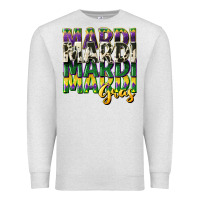 Oatmeal Heather cowhide mardi gras Premium Sweatshirt - CowGirlArtShop