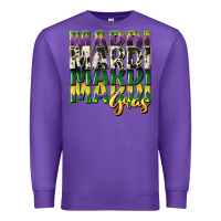 Purple cowhide mardi gras Premium Sweatshirt - CowGirlArtShop