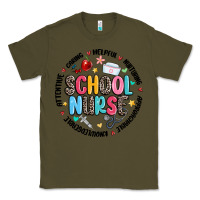 Army Green school nurse Classic Tee - MaliasSmallBusiness