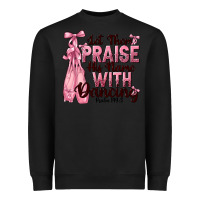 Black let them praise his name with dancing Heavyweight Sweatshirt - NancyCooperArtShop