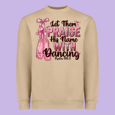 Let Them Praise His Name With Dancing Heavyweight Sweatshirt Designed By Nancycooperartshop