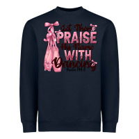 Navy let them praise his name with dancing Heavyweight Sweatshirt - NancyCooperArtShop
