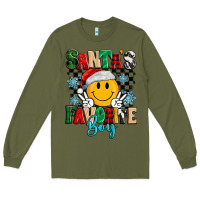 Army Green santas favorite boy Long Sleeve Tee - MaliasSmallBusiness