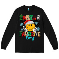 Black santas favorite boy Long Sleeve Tee - MaliasSmallBusiness