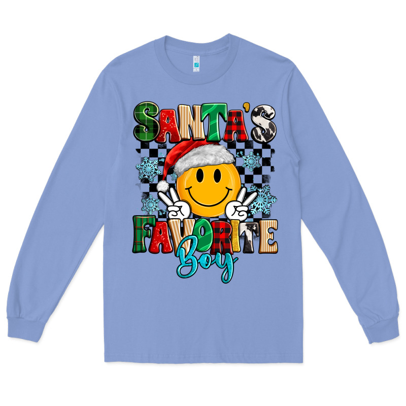 Santas Favorite Boy Long Sleeve Tee by MaliasSmallBusiness | Teevron