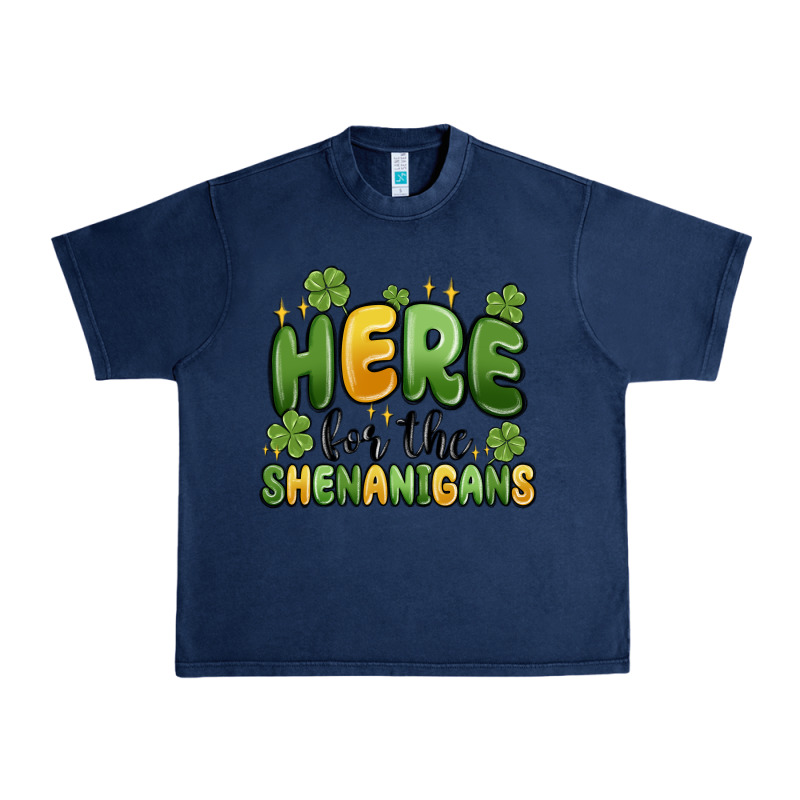 Here For The Shenanigans Urban Heavy Tee by MaliasSmallBusiness | Teevron