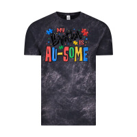 Cloud Black my brother is ausome autism Vintage Tee - MaliasSmallBusiness