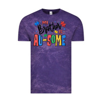 Cloud Purple my brother is ausome autism Vintage Tee - MaliasSmallBusiness