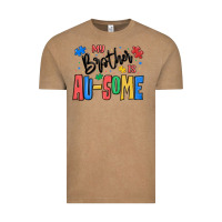 Vintage Coffee my brother is ausome autism Vintage Tee - MaliasSmallBusiness
