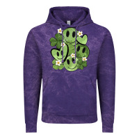 Cloud Purple st. patrick's day green smile Vintage Hoodie - MaliasSmallBusiness