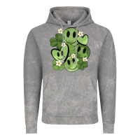 Cloud Rock st. patrick's day green smile Vintage Hoodie - MaliasSmallBusiness