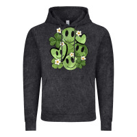 St. Patrick's Day Green Smile Vintage Hoodie | Teevron