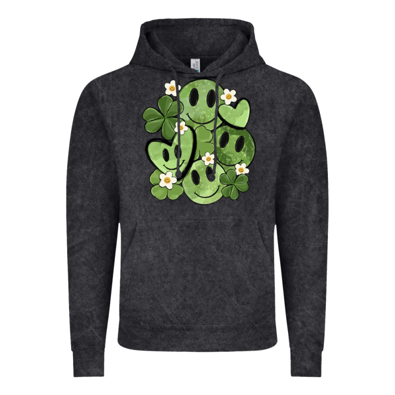 St. Patrick's Day Green Smile Vintage Hoodie by MaliasSmallBusiness | Teevron