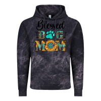 Cloud Black Blessed dog mom Vintage Hoodie - RanaPortraitStore