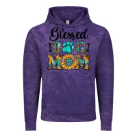 Cloud Purple Blessed dog mom Vintage Hoodie - RanaPortraitStore