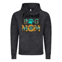 Vintage Black Blessed dog mom Vintage Hoodie - RanaPortraitStore