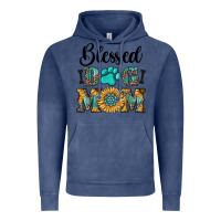 Vintage Denim Blessed dog mom Vintage Hoodie - RanaPortraitStore