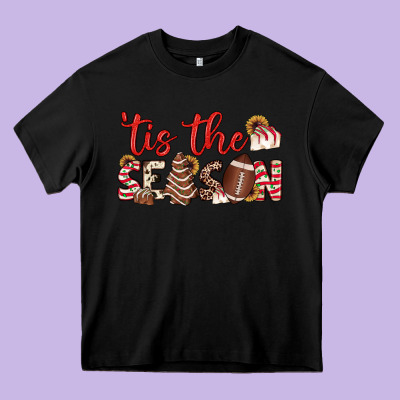 Tis The Season American Football Little Debbie Tree Cakes Heavy Core Tee Designed By Jahusdesignshop