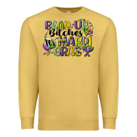 Antique Gold bead up bitches its mardi gras Premium Sweatshirt - CowGirlArtShop
