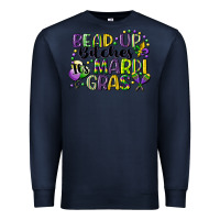 Navy bead up bitches its mardi gras Premium Sweatshirt - CowGirlArtShop