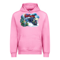 Fuchsia Pink believe polar express Urban Hoodie - FaDigitalArtStudio