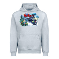 Heather Grey believe polar express Urban Hoodie - FaDigitalArtStudio
