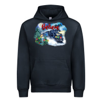 Navy believe polar express Urban Hoodie - FaDigitalArtStudio