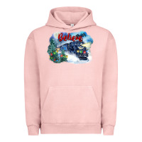 Pigment Salmon believe polar express Urban Hoodie - FaDigitalArtStudio