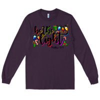 Plum be the light matthew 5 14 Long Sleeve Tee - MaliasSmallBusiness