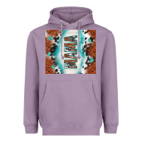 Lavender tooled leather and cowhide mama Heavyweight Hoodie - TumblerDesignByShophia
